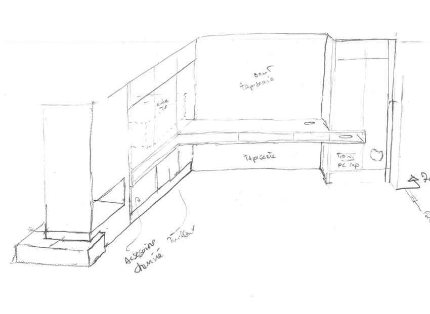 Etagère sur mesure pour particulier